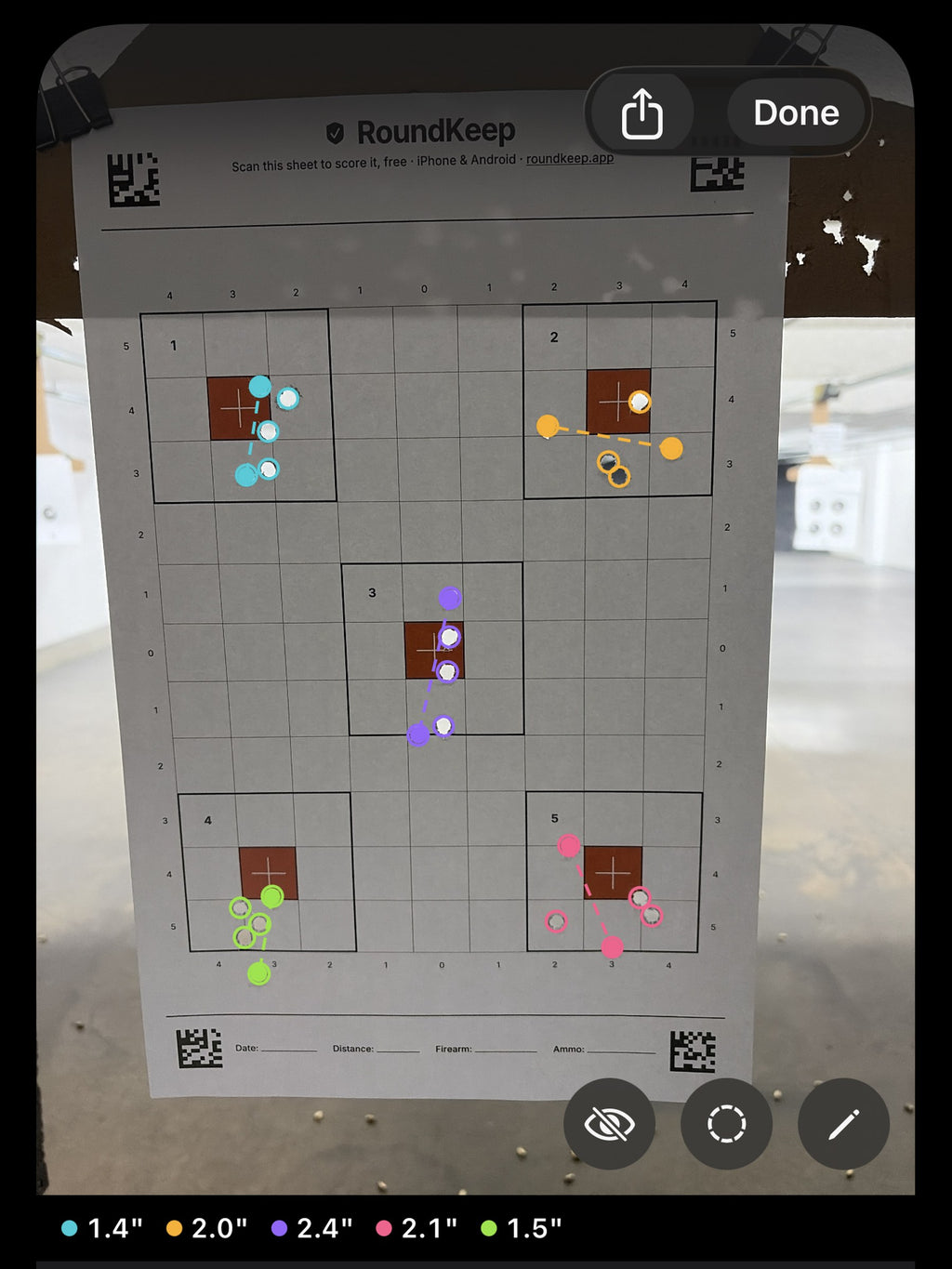 5-Spot Sight-In Target Pad
