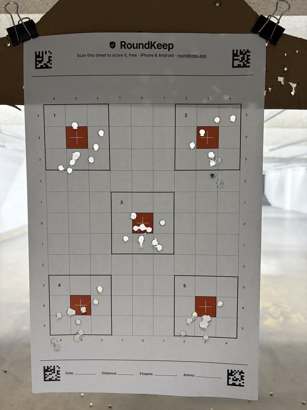 5-Spot Sight-In Target Pad