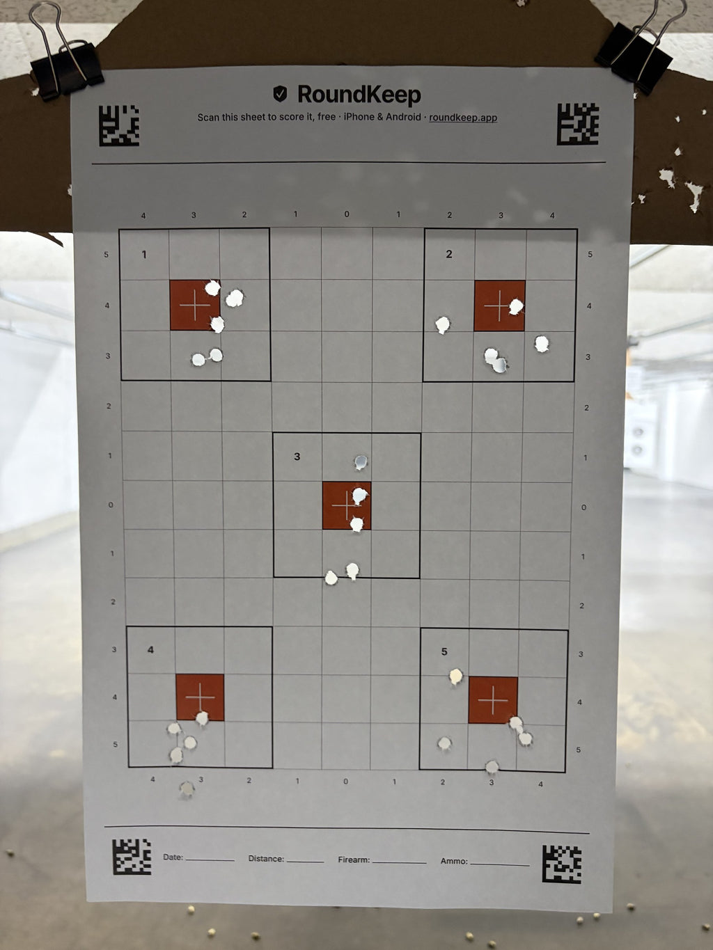 5-Spot Sight-In Target Pad