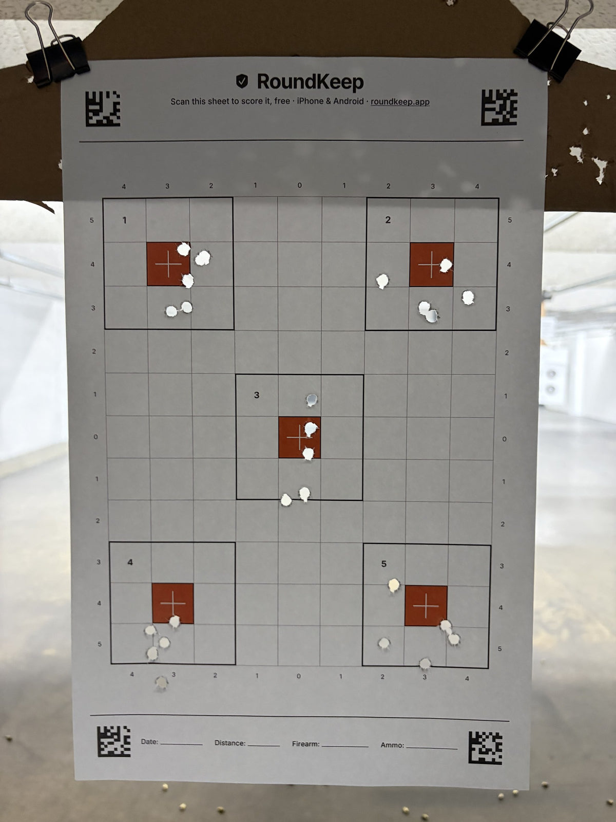 5-Spot Sight-In Target Pad