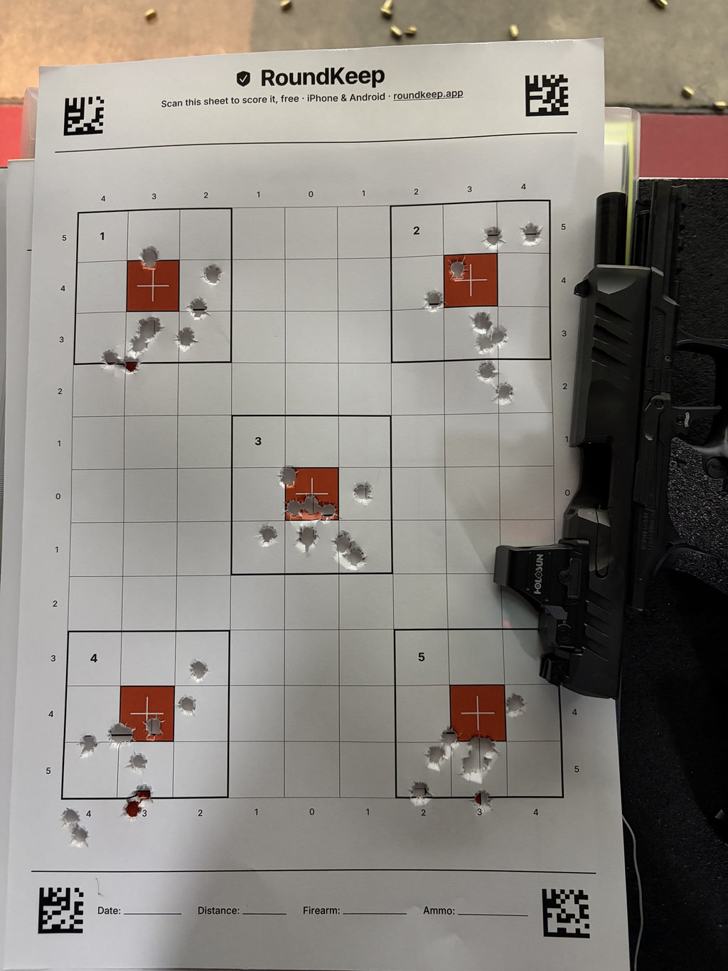 5-Spot Sight-In Target Pad