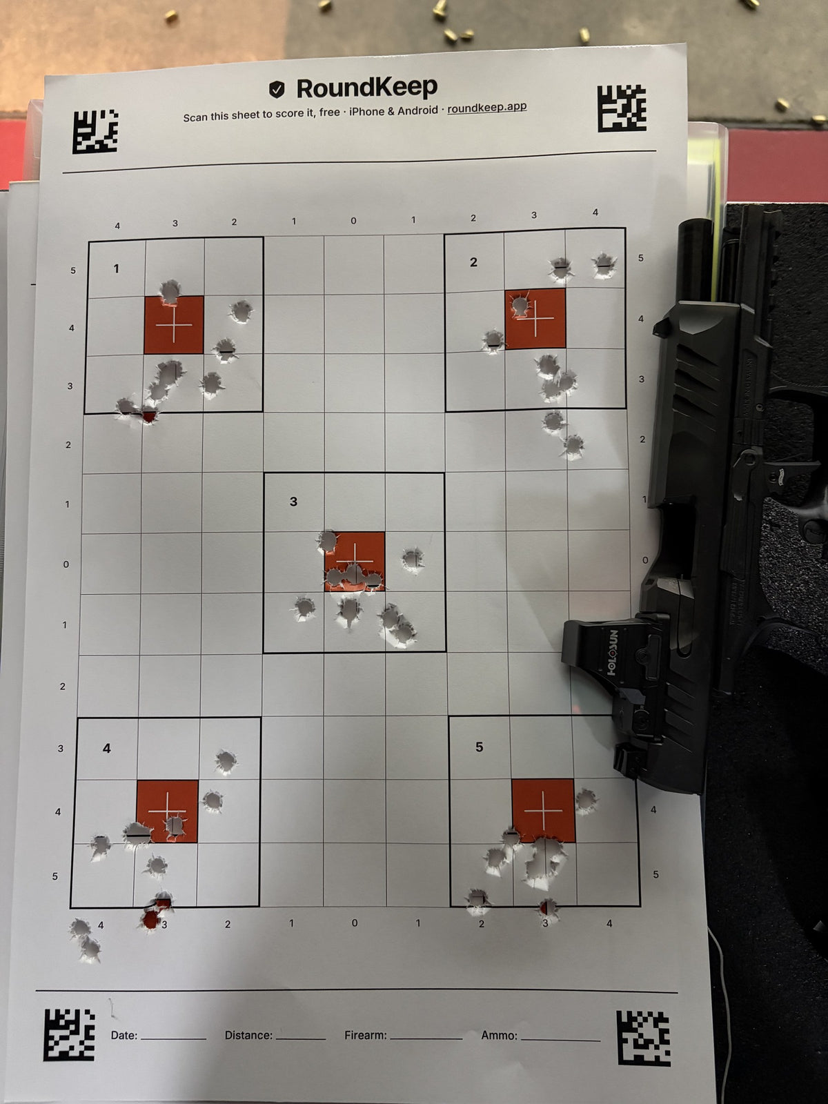 5-Spot Sight-In Target Pad